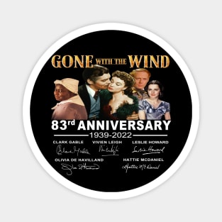 80th Anniversary Gone With The Wind 1939-2019 Signatures Magnet